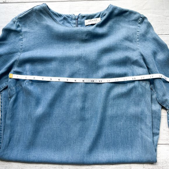 Zara denim dress ruffle sleeve - Picture 11 of 11